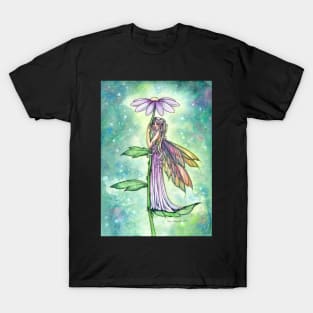 Starry Garden Fairy Fantasy Artwork by Molly Harrison T-Shirt